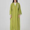 Abaya noire chic Ganj ornée de perles A237220BK 28, importée de Turquie abaya verte détaillée perle ganj luxueuse a237220gr