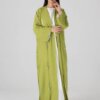 Abaya noire chic Ganj ornée de perles A237220BK 25, importée de Turquie abaya verte détaillée perle ganj luxueuse a237220gr