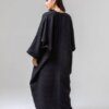 nefis gobİ siyah abaya a237217bl türk djellaba tesettür kadın kaftan