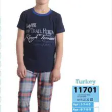 Boys Cute  Soft Cotton Pajama Set 11701 YM1