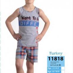 boys cute soft cotton pajama set 11818 ym1