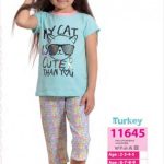 Girls Cute Soft Cotton Pajama Set 11645 YM 1