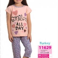 süßes Pyjama-Set aus weicher Baumwolle für Mädchen 11595 ym1