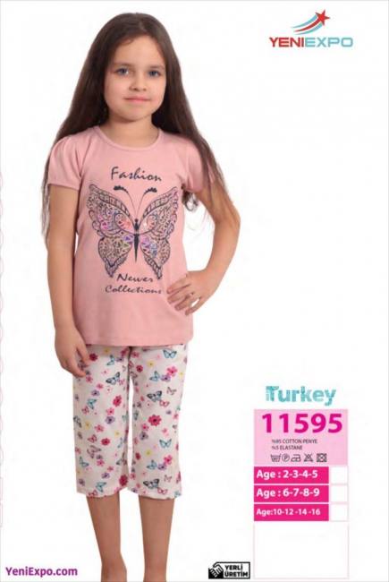 girls cute soft cotton pajama set 11595 ym1