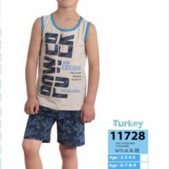 lindo conjunto de pijama de algodón suave para niños 11728 ym1