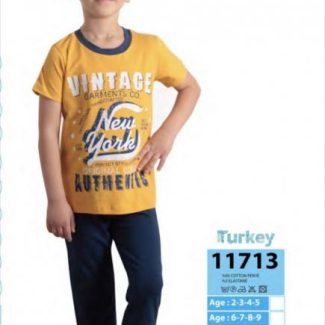 Boys Cute Soft Cotton Pajama Set 11713 YM1...