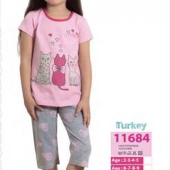 girls cute  soft cotton pajama set 11684 ym 1