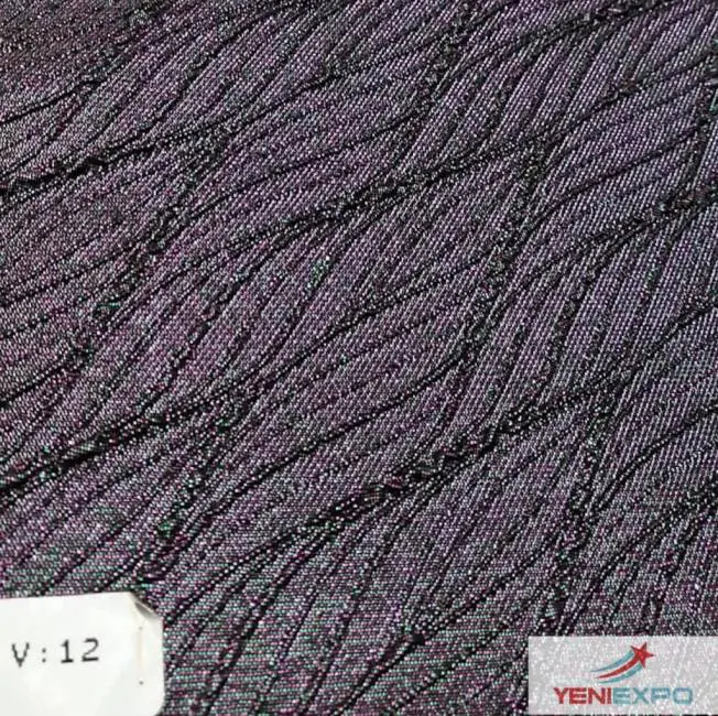 shiny fancy jacquard textile color  ts 5298