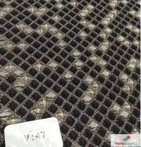 Brokar Jakarlı Tekstil Kumaş Karışık Renkli TS 33411