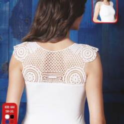 tops sin mangas elásticos bordados con estilo chic para mujer 421 sy tamaño s-xl