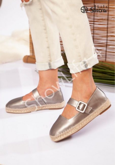 Showlife slip on leather buckle wo