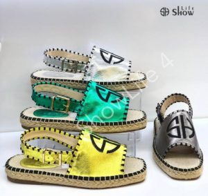 showlife jinan sendeliyên vekirî tiliyên casual ankle strap platform wedges shoes style havînê