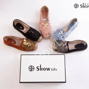 ShowLife Suede Slip On Decorated E