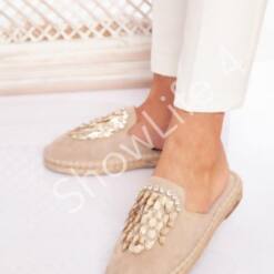 Showlife Pink Bling Decorated Women Flat Slippers 6 From Turkey showlife women sandals open toe casual ankle strap platform wedges shoes summer style
