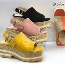 showlife women sandals open toe casual ankle strap platform wedges shoes summer style