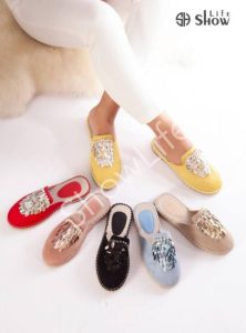ShowLife Colorful Bling Decorated Women Flat Slippers...