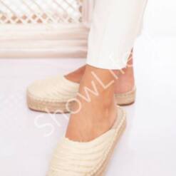 New Casual Platform Espadrille Slides Beach Del Mar Women Sandals 36-37-38-39-40 3 From Turkey showlife women sandals open toe casual ankle strap platform wedges shoes summer style