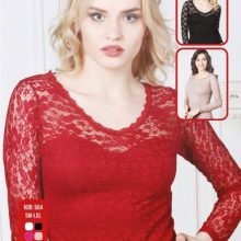 Women laced long sleeve  tops  554  SY  Size  S-XL (Copy)
