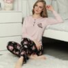 kadın rahat yumuşak pijama 2517uk aly beden m-xxl