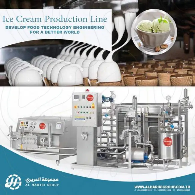 Ice creame production lines al hariri group alharirigrup yeniexpo exporter