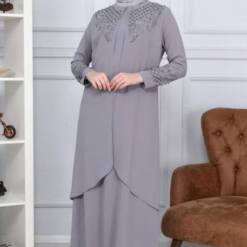 Stylish Stony Cape Women'S Suit With Modest Hijab - Superb Quality - Model Mdc119 62 From Turkey stylish stony cape women's suit with modest hijab - superb quality - model mdc119