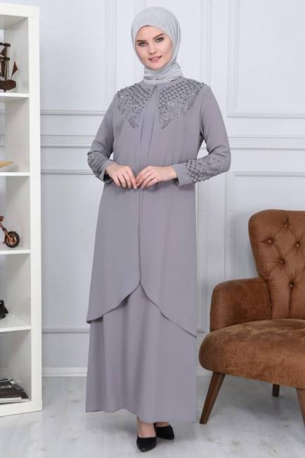 Stylish Stony Cape Women'S Suit With Modest Hijab - Superb Quality - Model Mdc119 31 From Turkey stylish stony cape women's suit with modest hijab - superb quality - model mdc119