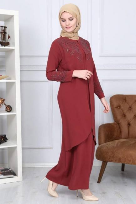 Stylish Stony Cape Women'S Suit With Modest Hijab - Superb Quality - Model Mdc119 15 From Turkey modacizgi hijab stylish dress outfits