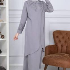 Stylish Stony Cape Women'S Suit With Modest Hijab - Superb Quality - Model Mdc119 60 From Turkey stylish stony cape women's suit with modest hijab - superb quality - model mdc119