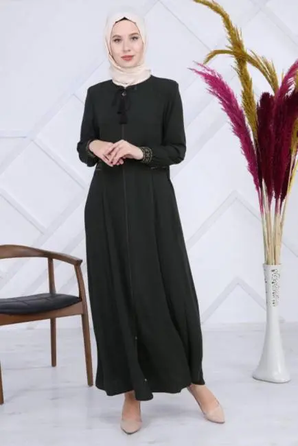 New zippered abaya dress fashion m