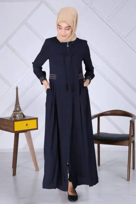 New zippered abaya dress fashion m