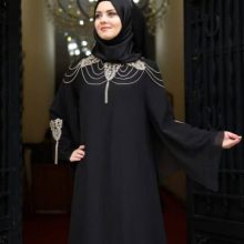 seneste elegante todelte beskedne kjoler til muslimske kvinder - stil 4614