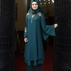 Latest Elegant Two-Piece Modest Dresses For Muslim Women - Style 4614 30 From Turkey latest elegant two-piece modest dresses for muslim women - style 4614