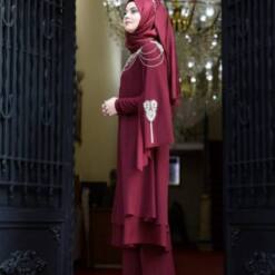 Latest Elegant Two-Piece Modest Dresses For Muslim Women - Style 4614 18 From Turkey latest elegant two-piece modest dresses for muslim women - style 4614