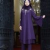 Ultimi modelli di abiti eleganti a due pezzi per donne musulmane - Modello 4614 20 dalla Turchia ultimi eleganti abiti modesti in due pezzi per donne musulmane - stile 4614