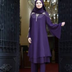 Latest Elegant Two-Piece Modest Dresses For Muslim Women - Style 4614 20 From Turkey latest elegant two-piece modest dresses for muslim women - style 4614