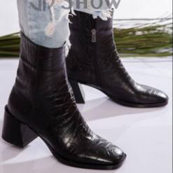 Fashion Women Mid Calf Boots Autumn High Quality From Showlife4 5 From Turkey elegant women booties ankle pointed toe high quality from showlife4