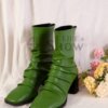 perfect women mid calf booties leather fall top brand showlife4