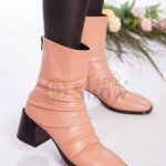 Perfect Women Mid Calf Booties Leather Fall Top Brand ShowLife4