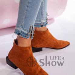 Chamois Leather Ankle Boots New Women Top Brand Showlife4 9 From Turkey chamois leather ankle boots new women top brand showlife4