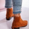 Botines de piel de gamuza para mujer, nuevos, de la marca Showlife4 8, procedentes de Turquía. botines de piel de gamuza nuevas mujeres top brand showlife4