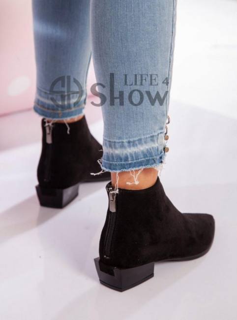 chamois leather ankle boots new women top brand showlife4