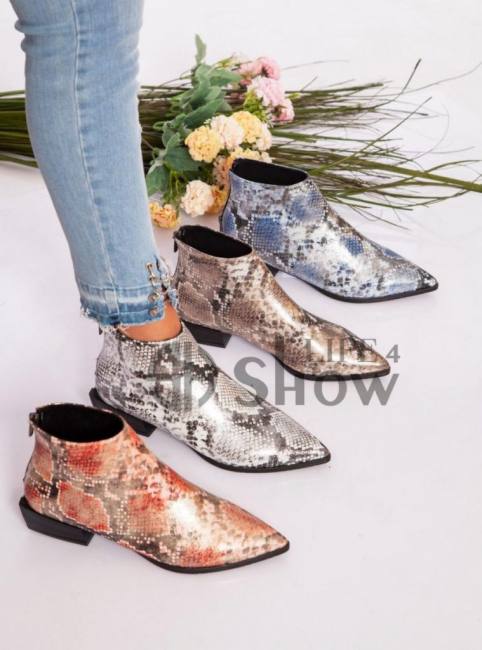Snakeskin booties womens shoes sho