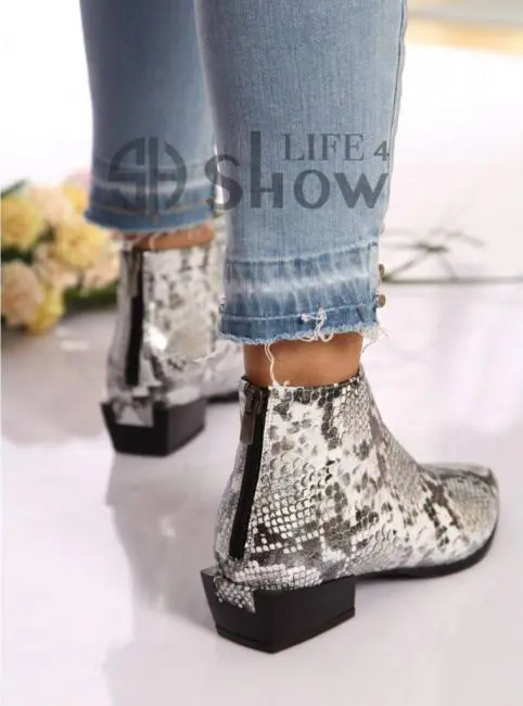 snakeskin booties womens shoes showlife4 new top brand