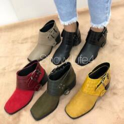 New Women Ankle Booties Leather Fall Top Brand Showlife4 8 From Turkey perfect women mid calf booties leather fall top brand showlife4