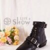 Bottines élégantes à boucle pour femmes, à lacets, Showlife4, nouveauté 2021, importées de Turquie bottillons à lacets pour jeunes femmes belle showlife4 nouveau 2021