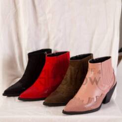 Leather Booties For Women Western Style Pointed Toe Showlife4 New 2021 16 From Turkey young womens lace up booties beautiful showlife4 new 2021