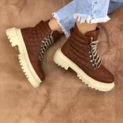Lace Up Worker Biker Combat Ladies Womens Ankle Boots Low Heel Showlife4 New 8 From Turkey lace up worker biker combat ladies womens ankle boots low heel showlife4 new