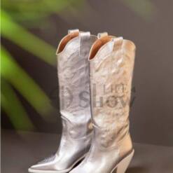 Polished Western Cowgirl Boots Snip Tow Showlife4 Women 8 From Turkey polished western cowgirl boots snip tow showlife4 women
