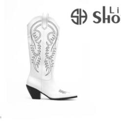 Polished Western Cowgirl Boots Snip Tow Showlife4 Women 7 From Turkey polished western cowgirl boots snip tow showlife4 women