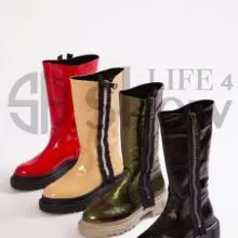 brilliant womens mid calf leather boots showlife4 autumn styles